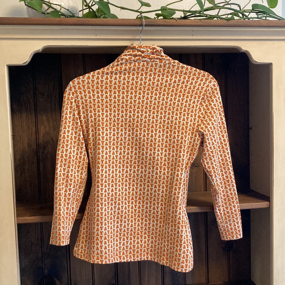 J. Mclaughlin Orange Top, Size Small - image 2